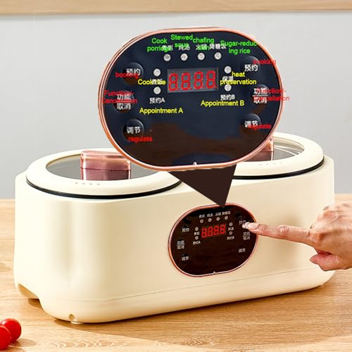 Cuiseur à riz multifonctionnel à minuterie et double réservoir 220V - 4