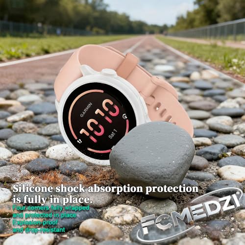 FCMEDZI Compatible for Garmin vivoactive 6 Screen Protector, HD TPU Screen Protective Film Not Tempered Glass and Case Silicone Soft Frame Cover (Pack of 4+2) by FCMEDZI - Used condition - Image 5
