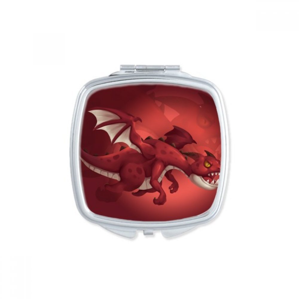 Miroir compact donjons dessin animé pour retouches maquillage