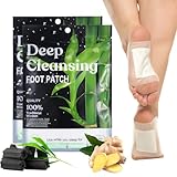 Deep Cleansing Foot Pads, 3-in-1 Foot Pads, Adhesive Natural Promoting Sleeping for Relieve Stress, Relaxtion and Remove Dampness Bamboo Wax,Bamboo Charcoal,Mugwort (Medium, 20, Count)