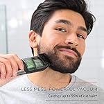 Remington Vacuum Beard Trimmer, 11 Setting Adjustable Length Comb (2-18mm), Vacuum Trimmer for Beard, Mustache, and…