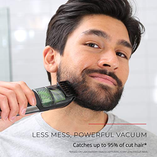 Remington Vacuum Beard Trimmer,13 Length and Style Settings with Adjustable Length Comb (2-18mm),Vacuum Trimmer for Beard, Mustache, and Stubble, Rechargeable Lithium Power, Washable, Removable Blades by Remington - Image 2
