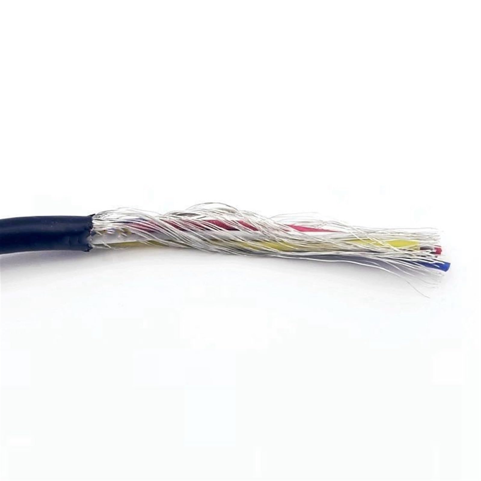 Cable Flexible 5 Meters UL2547 Headphone Signal Cable, Core Shielded Wire, 32AWG 18 AWG Channel Audio Copper Control Wires Extension Connector (Color : 18AWG-Black, Size : 2Cores)