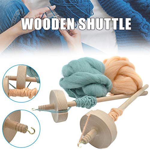 Lzndeal Drop Spindle Top Whorl Yarn Spinner Spin Spinning Hand Carved Wooden Tool Gift For Beginners #TOP1