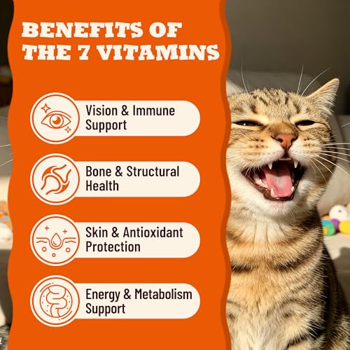 Cat Vitamins Treats with Taurine & Omega-3 13.05oz Chicken Taste - Image 4