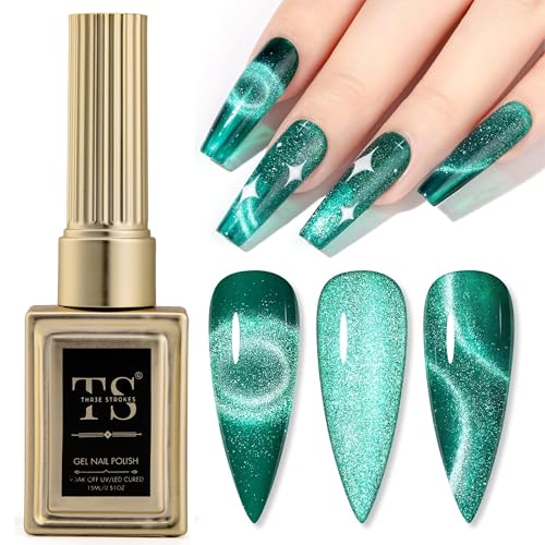 Image of THR3E STROKES Professional UV Gel Nail Polish, HEMA-FREE Lasts Upto 21 Days, Super Glossy Finish, Non-Chipping, Non-Smudging, Quick Drying Nail Polish,15 ml (99, 15ML)