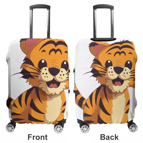 Spotted Tiger Printed Luggage Cover Protector, Fits 18-32 Inch Luggage3