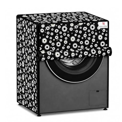 Image of Front Load Fully Automatic Washing Machine Cover for 8.5kg to 10kg | Waterproof & Dustproof Polyester Cover with Zip Closure | Suitable with Samsung, IFB, LG, Bosch & More (67 x 67 x 87 cm)
