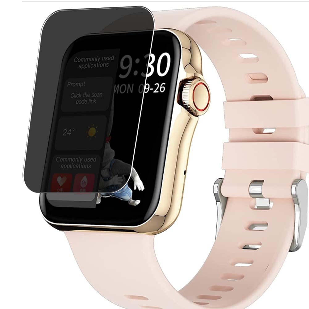 Vaxson Privacy Screen Protector, compatible with Segorts D06 1.6" Smart Watch smartwatch, Anti Spy Film Guard [NOT Tempered Glass Case Cover ]