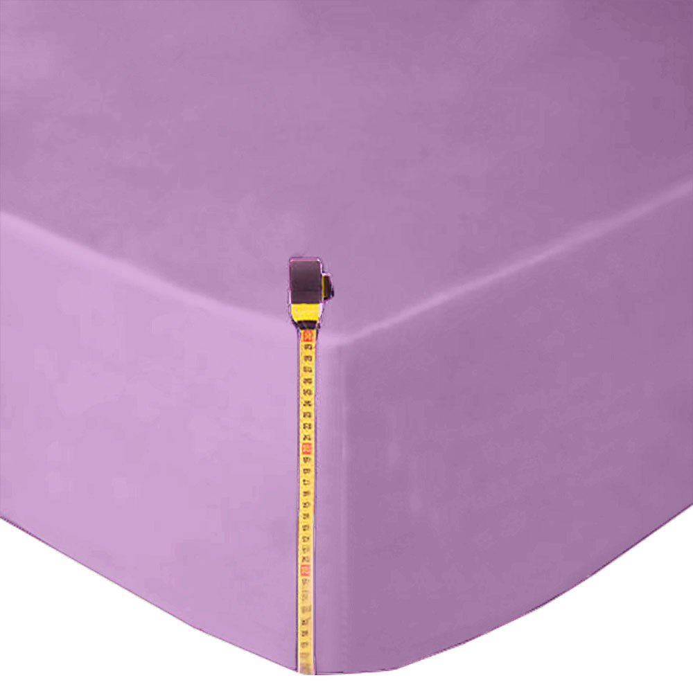 Extra Deep Fitted Sheet Double - 16" / 40 Cm Deep Polycotton - Lilac — image 1