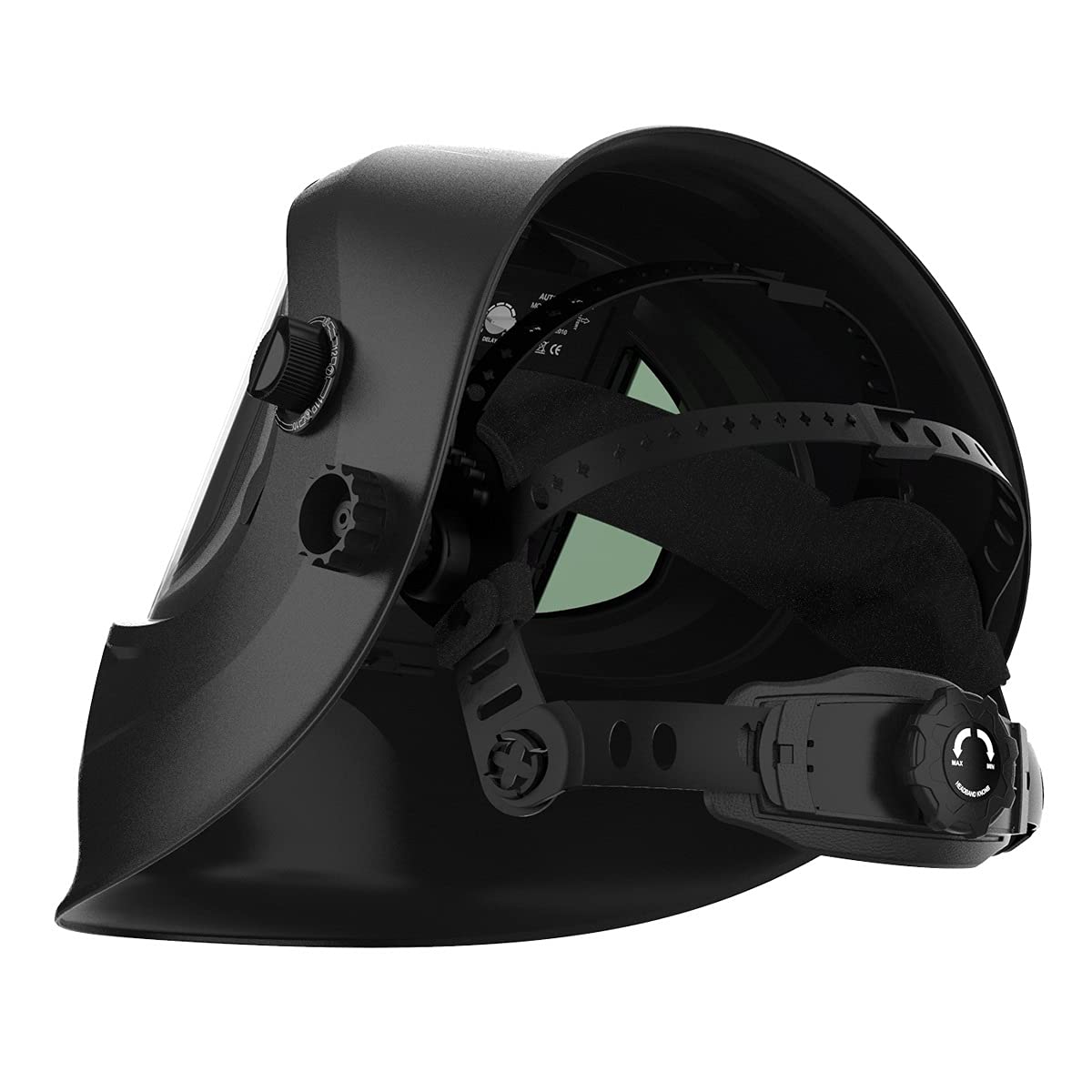 Máscara soldar Visión Grande, Color verdadero con energía solar oscurecimiento automático casco de soldadura, persiana ajustable Rango 4/9-13 máscara del soldador la capilla