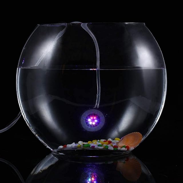 Foto 4 de 7 de Luz de Burbuja de Aire de Acuario con Cambio de Color 6 Luces de LED Lámparas de Luz Decorativa de Tanque…
