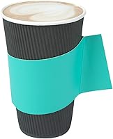 Vista 8 de Restaurantware -Solo mangas: Restpresso - Fundas para café caliente con asa, 50 fundas desechables para tazas - Las tazas se venden por separado, se