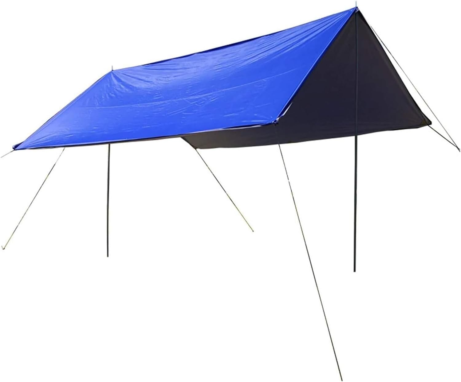 Heavy-Camping Tarp,Portable Camping Shelter, Outdoor Tent Tarp Beach Tent Awning Lawn & Garden Canopy with Tarpaulin Poles and Accessories