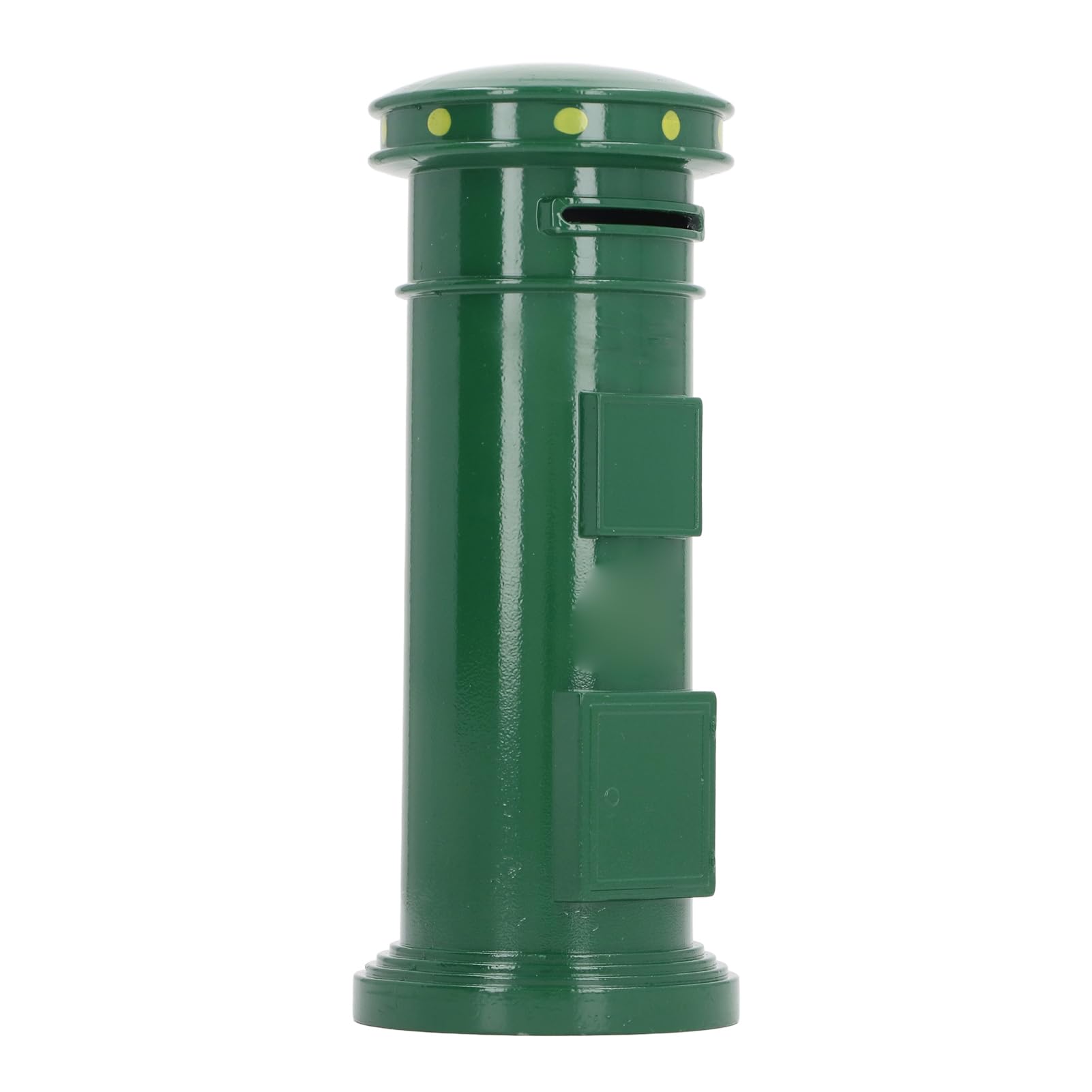Dauz Green Postbox Coin Storage Jar, Postbox Piggy Bank Metal For Daily (Green)