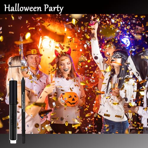 Ljybobin Black Matte Liquid Lipstick Set,Waterproof Smudge Proof Black Lip Liner And Lipstick Set For Women,Velvet Long Lasting Non-Stick Cup Lip Gloss Stain Set For Halloween Cosplay Goth Daily Lip Makeup thumb #6