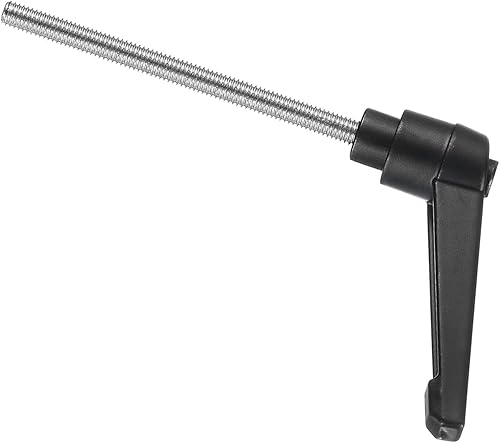 Miniatura 214 de uxcell Palanca de sujeción ajustable M8 x 1.181 in métrica 304 acero inoxidable macho roscado perillas de mano con botón de trinquete giratorio