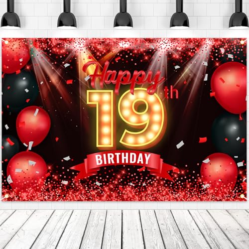 Décoration d'anniversaire 19 ans mixte pour un fond photo réussi