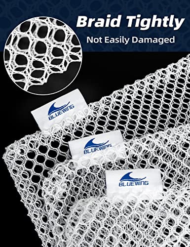 BLUEWING Fishing Chum Bag 3pcs Bait Bag Chum Bucket Chum Bags for Saltwater Fishing, White