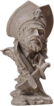 HSOMiD Pirate Portrait Pirate Captain Character Statue Model Desktop Decoration Resin Crafts Home Decoration Suitable for Living Room, Bedroom 1pc