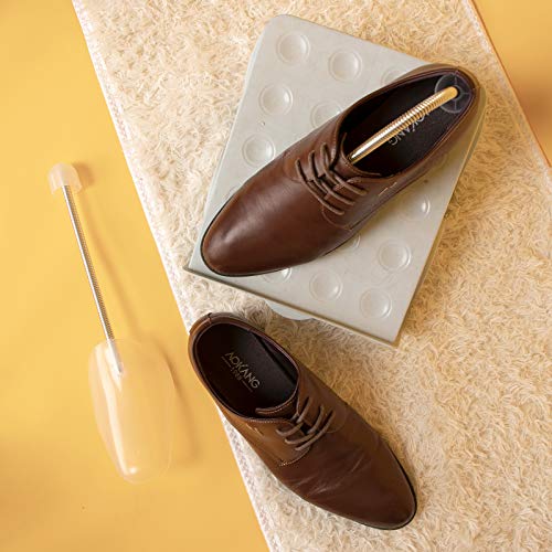 ZJHSXDR 10 Pairs Plastic Shoe Tree Stretcher Shaper for Men (White)