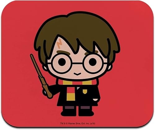 Miniatura 1 de Alfombrilla de mouse delgada de perfil bajo con personaje Chibi de Harry Potter