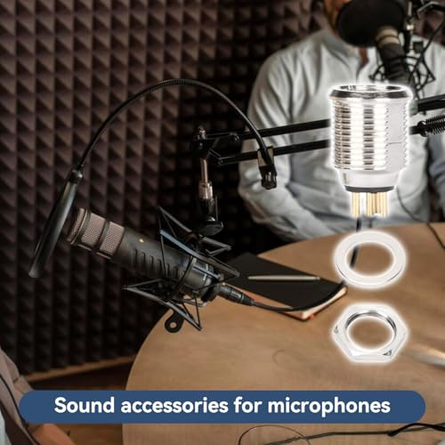 Mini XLR 4 pines conector de sonido macho con montaje en panel chasis 10 pzs 4