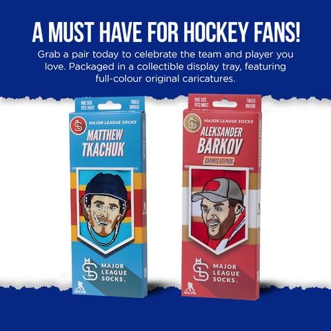 Major League Socks – Collectible NHL FLORIDA PANTHERS Featuring Players – Unisex, One Size (7-13)