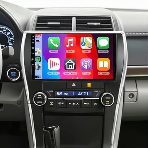 Image of 2+64G Double Din Car Radio for Toyota Camry 2015 2016 2017, 4 Core 10.2 Inch Android 14 Touch Screen Car Stereo with Wireless Carplay Android Bluetooth GPS AHD Backup Camera WiFi SWC FM Mirror Link