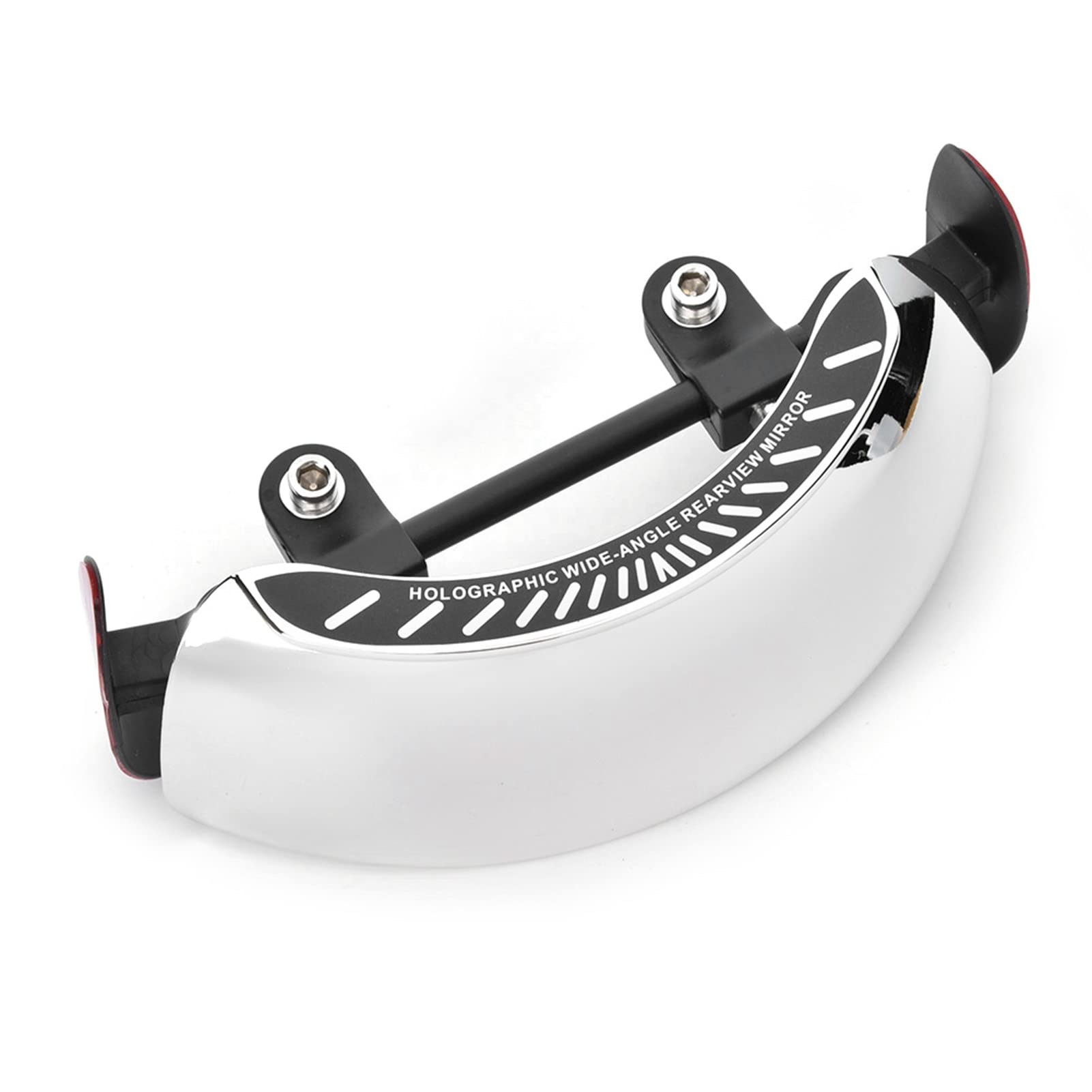 Motorbike Windscreen Mount Rear View Mirror, Motorcycle Windshield Rearview Mirror, Riderscan Mirror 180 Degree Wide Angle Rear View Mirror Holographic Safety Rear Blind Spot Mirror