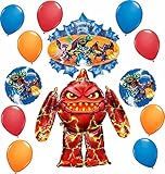 Skylanders Video Game Party Supplies Eruptor 54 Inch Airwalker Birthday Balloon Bouquet Decorations
