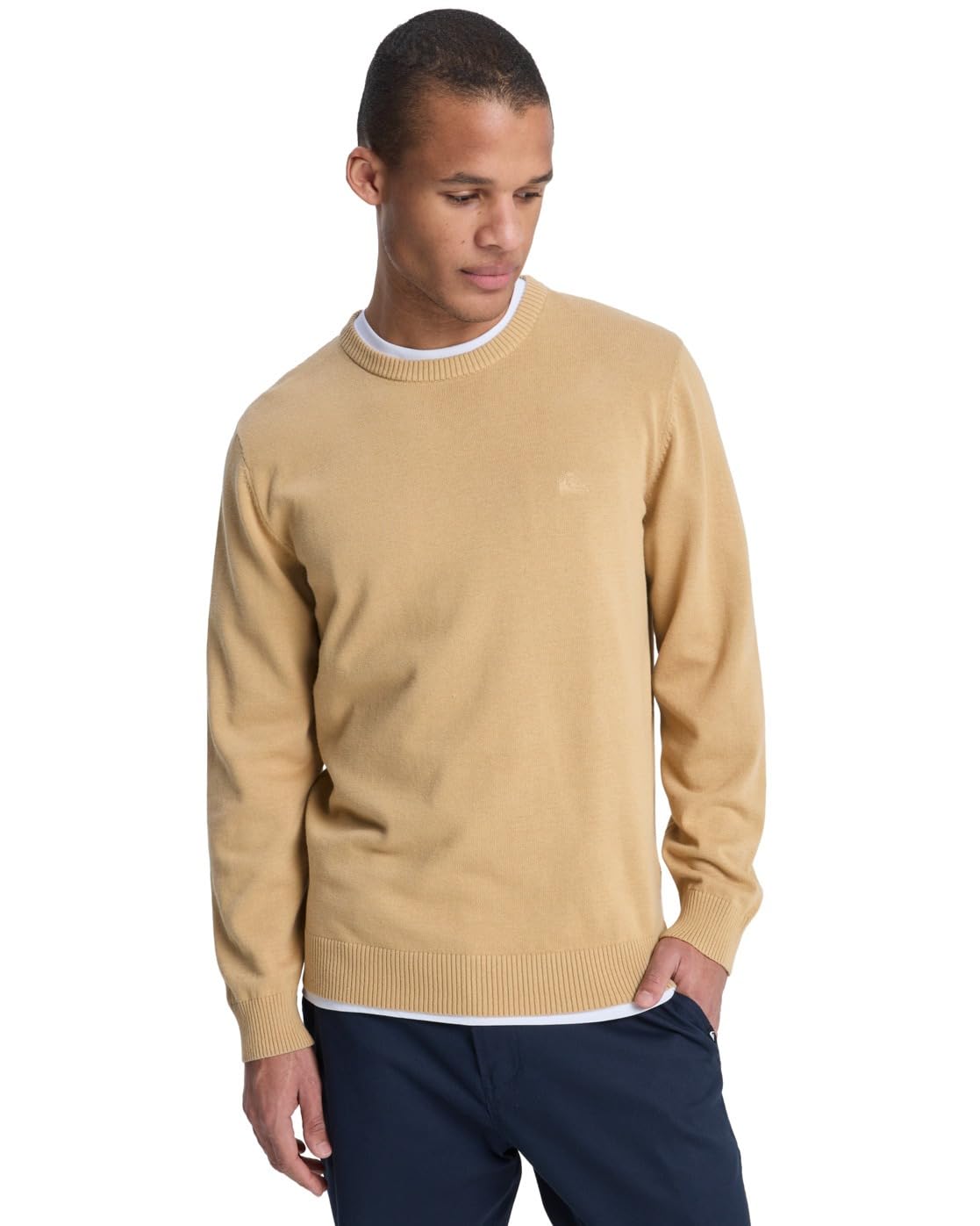 Quiksilver Mens Salt Water Light Sweater, Khaki, M EU