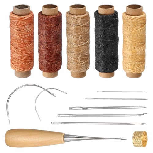 Hilo encerado para coser 275 yardas 0.8 mm miniatura 1