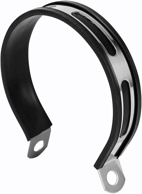Motorcycle Bracket Hanger, 115mm Motorcycle Exhaust Clamp | Motorcycle Exhaust Muffler Pipe Bracket Clip, Muffler Silencer Strap Mount for Most Motorcycles