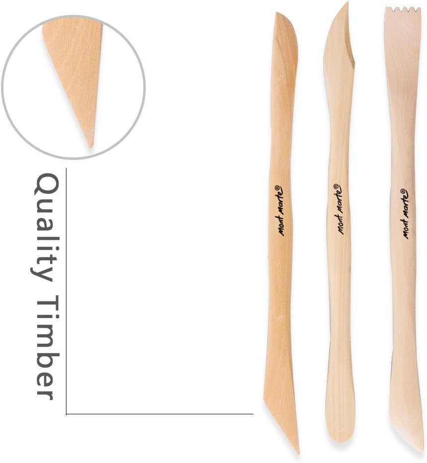 Mont Marte Polymer Clay Tools Pottery Tools Clay Sculpting Tools for Sculpting 10 pces, 3 Pack