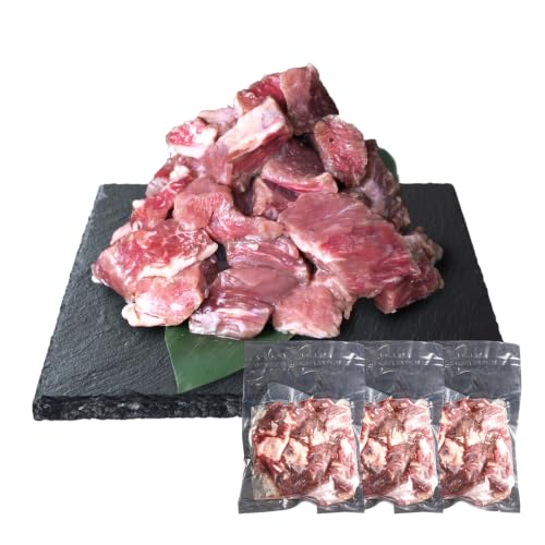 黒毛牛 リブロース カットステーキ 塩味 約900g (300g × 3パック / 小分け真空包装) [下妻工場直送]