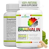 Vitaminas Para El Cerebro Memoria Y Concentracion - Suplemento Natural - Mejore Su Memoria Y Concentracion O El Producto Es Gratis - Fórmula Avanzada Basada En Más De 102 Estudios Cientificos