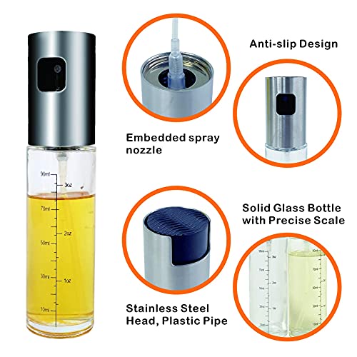 Chefbud Oil Sprayer For Cooking,100Ml Oil Spritzer Mister For Kitchen, Bbq, Salad,Baking,Roasting,Grilling,Air Fryer,Roasting #TOP2