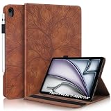 Succtopy Etui na iPada Air 11 cali M3 (2025) / M2 (2024) Folio Flip PU Skórzany pokrowiec z uchwytem na długopis Etui ochronne na tablet z funkcją podstawki do iPada Air 11 cali M3 (2025) / M2 (2024