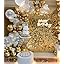 4 FT X 6 FT Light Gold Shimmer Wall Backdrop,Shiny Sequins,24PCS Sequins Backdrop Decoration Panels, Glitter Bling Photo Background Decorations For Birthday Party Wedding Anniversary Graduation - View #5