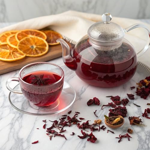 Image of FGO Organic Hibiscus Tea, 100 Count, Eco-Conscious Tea Bags, Caffeine Free, Packaging May Vary (Pack of 1)