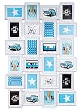 levandeo Bilderrahmen 96094 Weiß 24 Fotos 10x15 cm Barock Antik Nostalgie Landhaus Fotogalerie Collage Fotorahmen Bildergalerie Wanddeko