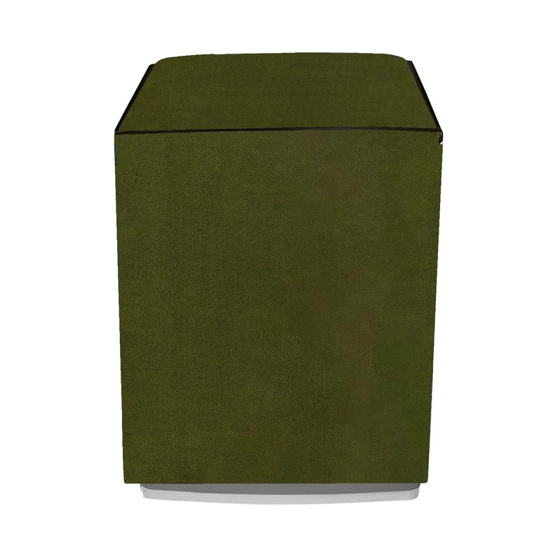 Image of Polyester Top Load Washing Machine Cover Suitable For Samsung, Lg, Godrej, Whirlpool 6.5Kg, 7Kg, 7.5Kg, 8Kg, 9Kg, 10Kg, 11Kg, Waterproof Cover, Solid Green.