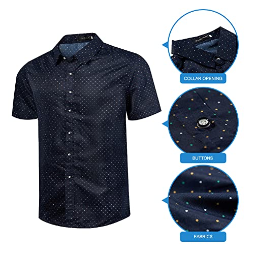 MANTORS Mens Floral Hawaiian Outfits 2 Piece Button Down Short Sleeve Shirt and Shorts Sets3