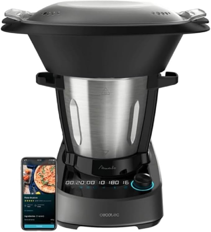 Robot de cocina multifunción Cecotec Mambo Touch con pantalla táctil.