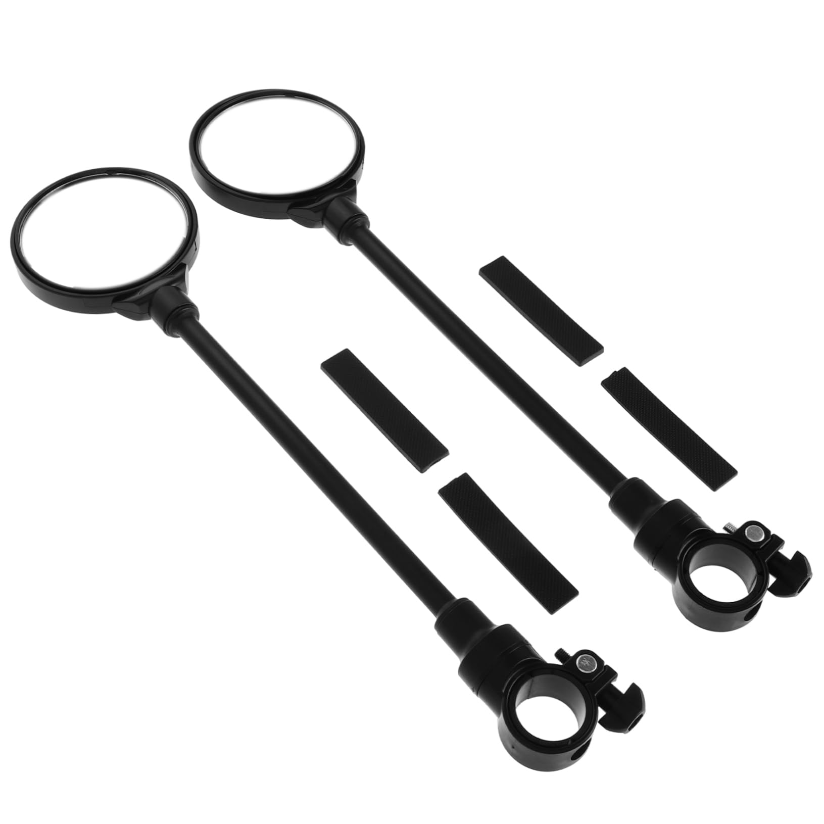 HOLIDYOYO 1 Pair Handlebar Mounted Convex Rear View Mirrors for Bicycles Motorcycles Electric Bikes and Scooters Durable Panoramic View Quick Installation