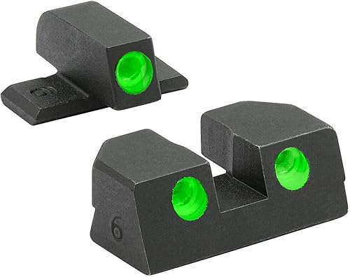 MEPRO Tru-Dot Tritium - Miras nocturnas compatibles con Sig p320 sig p226 sig p365 tritium dots Glow on Sight Auto Illuminated Meprolight - Miras de