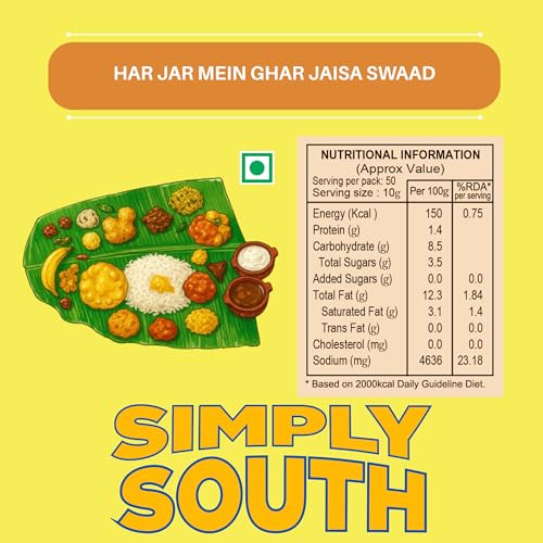 Image of Nilon's Simply South Green Chilli Pickle (475g) Homemade Hari Mirch Ka Aachar | Spicy Pickle in Authentic South Indian Style with Green Chilli, Rice Bran Oil & Spices with No Added Artificial Colour