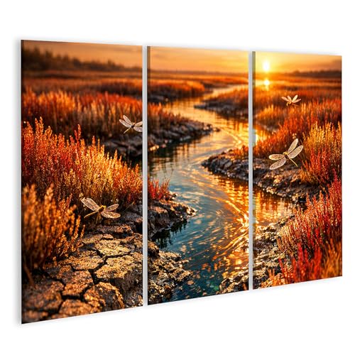 Image sur toile coucher de soleil pour un salon lumineux et zen