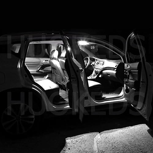 Miniatura 5 de Juego de 6 luces LED blancas para interiores para Subaru XV Crosstrek 6000K 2013-2021 bombillas LED interiores blancas superbrillantes + herramienta